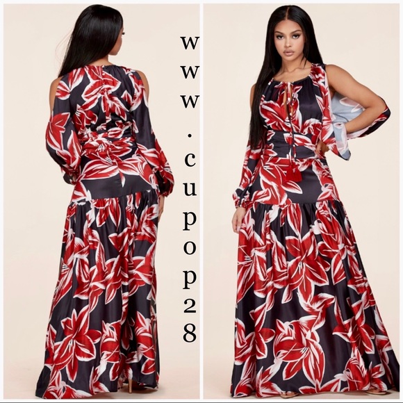 Maxi Dress by L’atiste Midnight Floral Holiday Dress - Picture 10 of 12